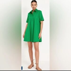 Green Old Navy swift dress with pockets, size M